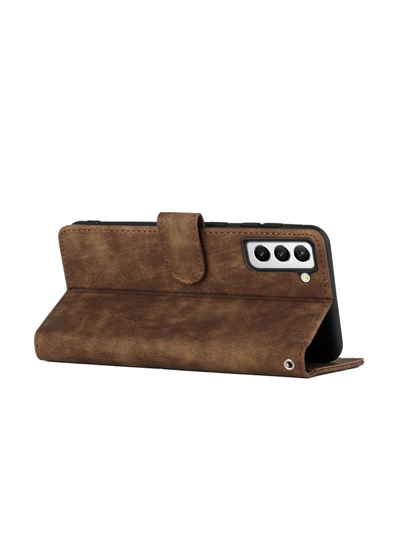 Suteni Flip Cover Card Slots Leather Phone Case for Samsung - Image 3