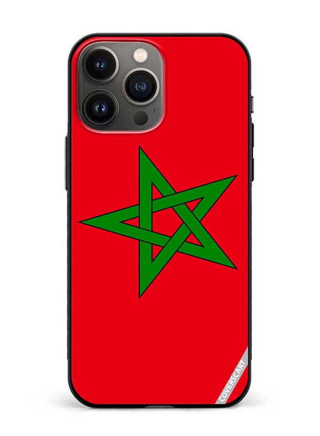 Protective Case Cover For Apple iPhone 14 Pro Max Morocco Flag Design Multicolour