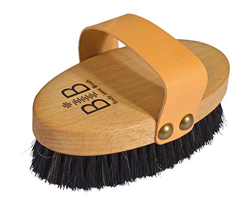 Redecker Fine Bronze Wire/Horsehair Massage Brush Body Ionic with Oiled Beechwood Handle, 5-3/8-Inches - Image 4