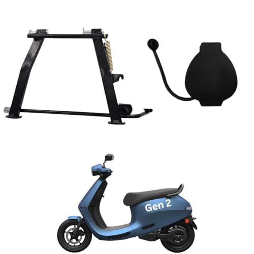 APPSTER Suitable for Ola S1 Pro Gen 2 Scooter Combo of Charger Socket and Center Stand (Only for 2nd Ganeration) (Socket + Stand) - Image 1