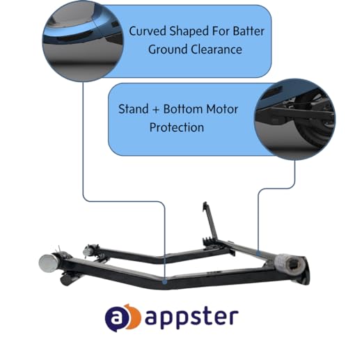 APPSTER Suitable for Ola S1 Pro Gen 2 Scooter Combo of Charger Socket and Center Stand (Only for 2nd Ganeration) (Socket + Stand) - Image 4