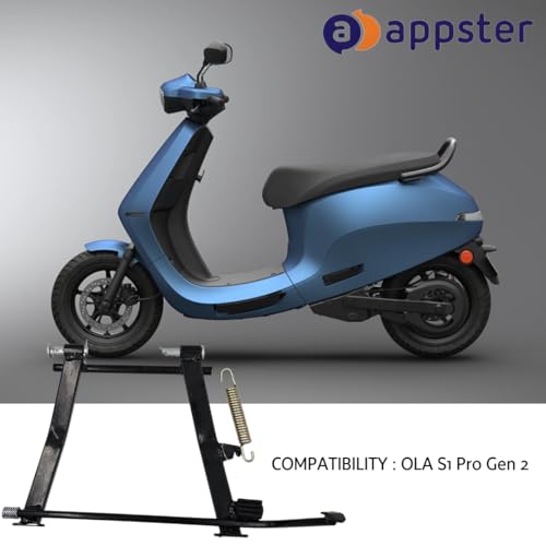 APPSTER Suitable for Ola S1 Pro Gen 2 Scooter Combo of Charger Socket and Center Stand (Only for 2nd Ganeration) (Socket + Stand) - Image 3