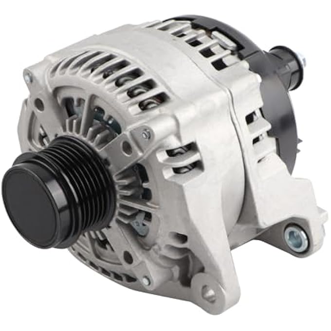 MISIOEK Alternator 12V 220A CW 6-Groove Clutch Pulley Compatible with 14-18 Ram 1500 V8 5.7L, 19-23 1500 Classic V8 5.7L, 14-23 2500/3500 V8 6.4L, 14-22 4500/5500 V8 6.4L, Replace 421000-7130 14027N - Image 1