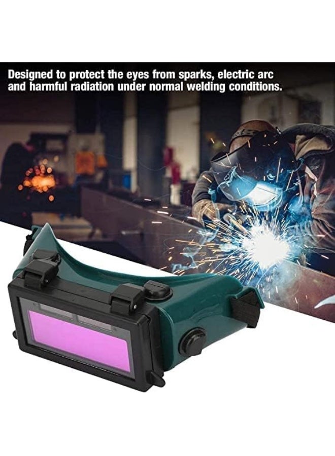 Biella Welding Safety Goggles, Welder Glasses, Welder Eye Mask, Welding Protective Goggles (Dark Green) - Image 3