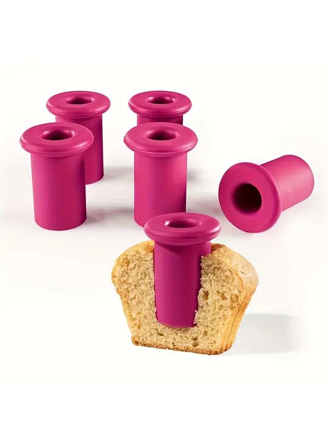 6Pcs Silicone Muffin Cake Plug Tool Set For Home Kitchen Baking Drill - Image 1