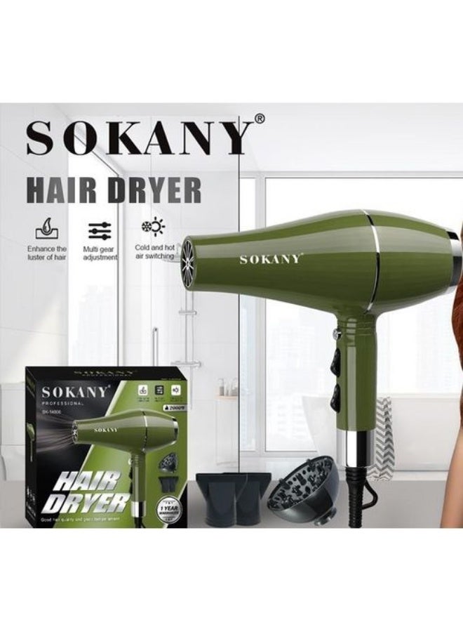 sokany hair dryer 2000 watt + diffuser SK-14006 - Image 2