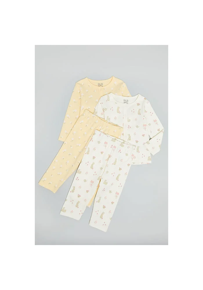 أر أند بي 4 Piece Printed Clothing Set