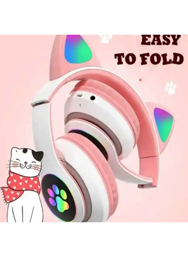 LED Lighted STN28 Cat Ear Bluetooth Wireless Headphones Cat Ear Cute Wireless Bluetooth 5.0 LED Lighted Cat Stylish Over-Ear - pzsku/Z3967D475949622C56667Z/45/_/1740652668/506aae53-fc81-4dbd-87f2-28b89ea41032