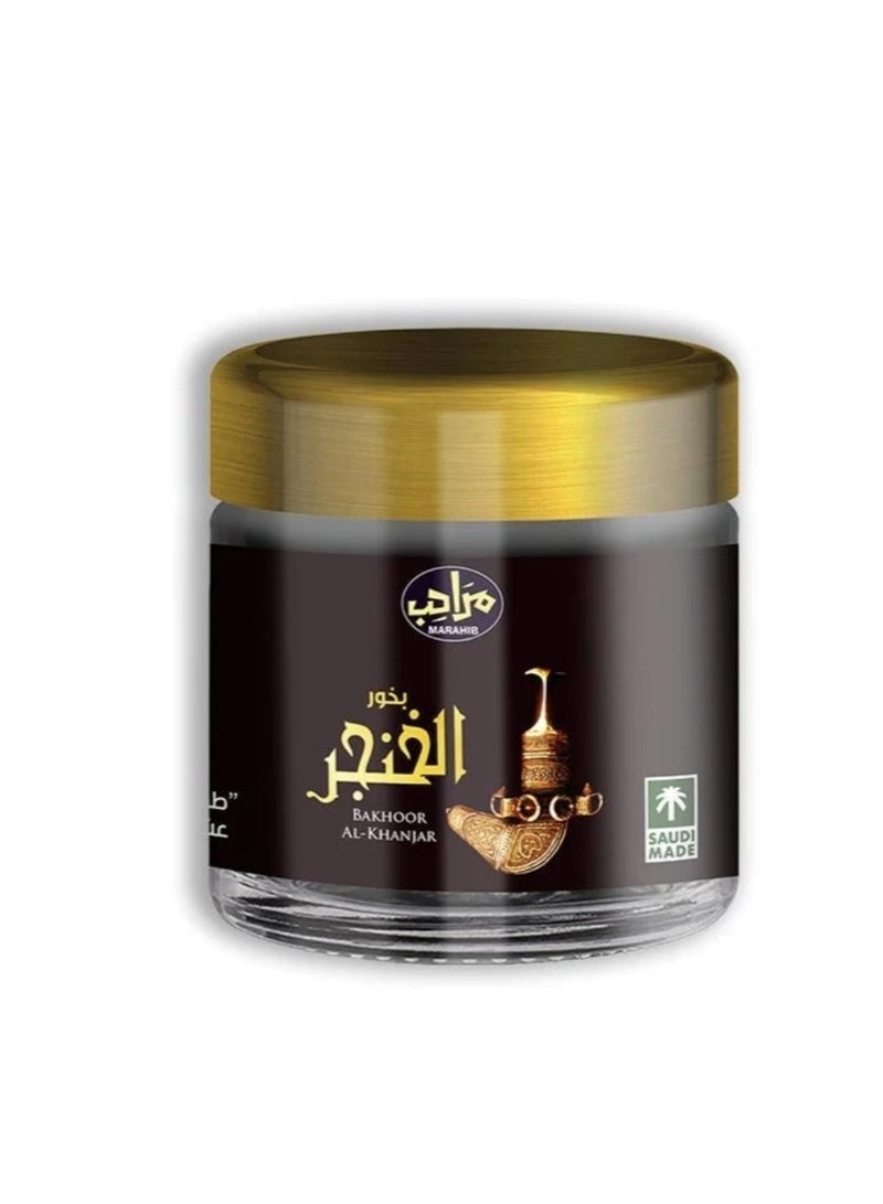 مرَاحِب بخور الخنجر فاخر فوحان قوي وثبات عالي بخور عود للمجالس الفاخرة مراحب 30 جم - Image 1