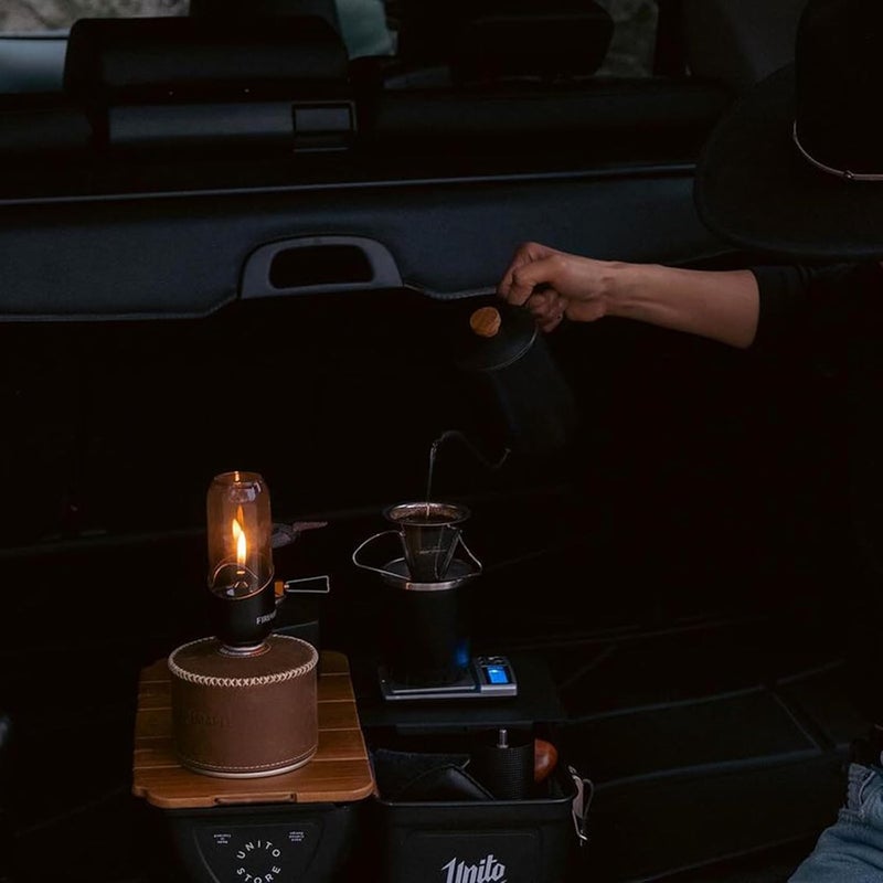 Fire-Maple Orange Camping Lantern Glass, Steel & Aluminum | Propane or Isobutane Fuel Canister Beautiful Lights | NO Mantles Needed | Propane Lanterns for Camping, Emergency Essential - Image 5