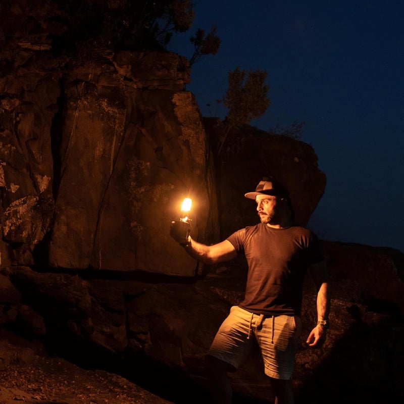 Fire-Maple Orange Camping Lantern Glass, Steel & Aluminum | Propane or Isobutane Fuel Canister Beautiful Lights | NO Mantles Needed | Propane Lanterns for Camping, Emergency Essential - Image 4