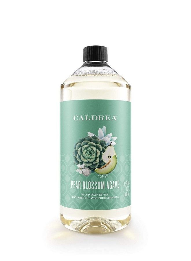 Caldrea - Hand Soap Refill Aloe Vera Gel Olive Oil And Essential Oils To Cleanse And Condition Pear Blossom Agave Scent 32 Oz - Image 1