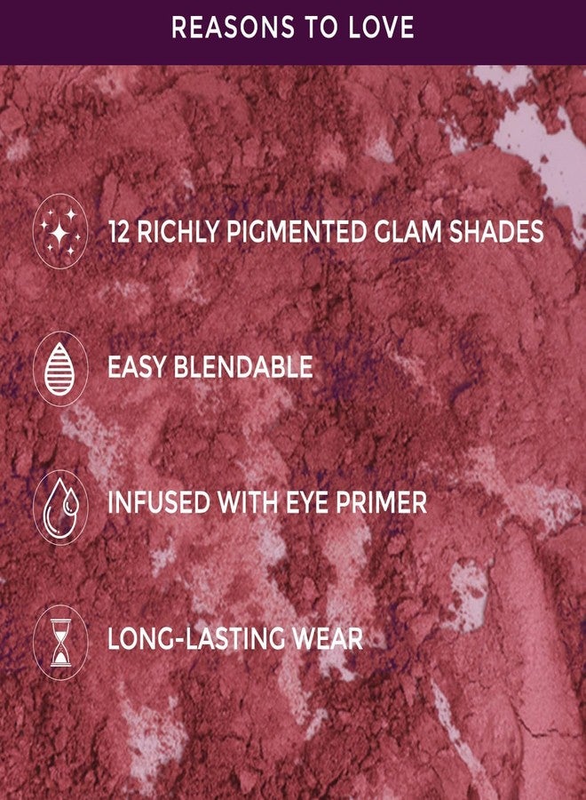 Lotus Makeup Lotus Make-Up Proedit Eye Primer Infused EyeShadow Palette Glam Goddess| Highly Pigmented| Blendable| 12 Shades|16.8g - Image 3