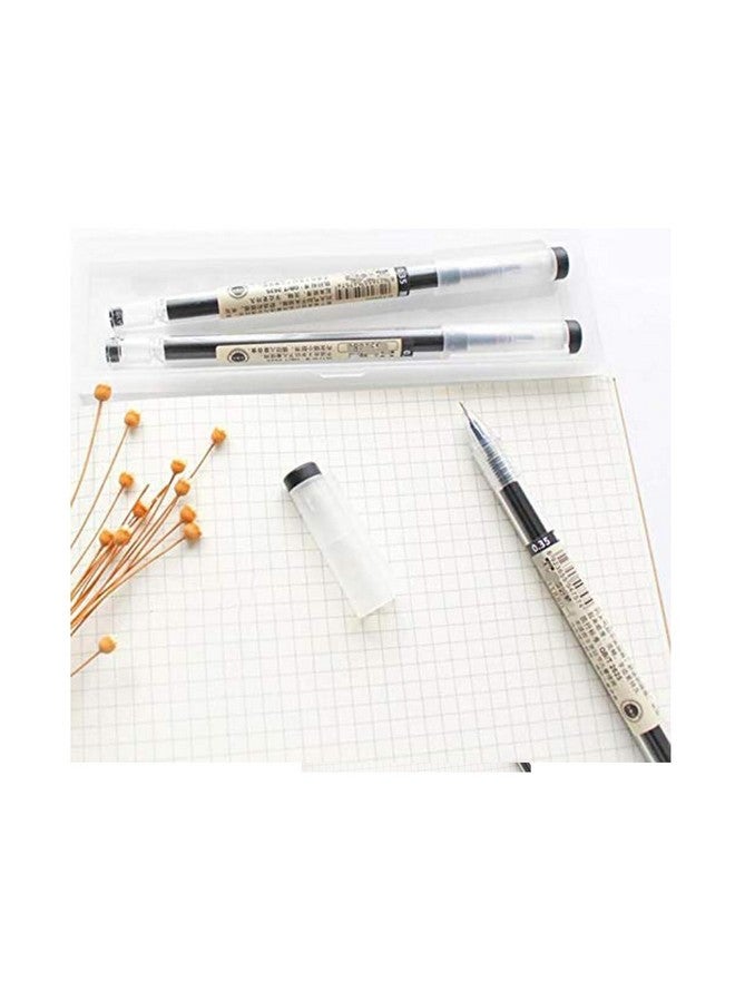 BEMLP Gel Ink Pen Extra Fine Point Pens Ballpoint Pen 0.35Mm Black For Japanese Office School Stationery Supply 12 Packs - Image 3
