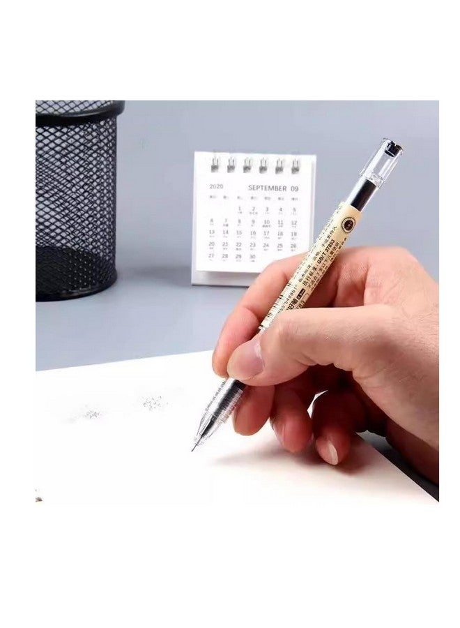 BEMLP Gel Ink Pen Extra Fine Point Pens Ballpoint Pen 0.35Mm Black For Japanese Office School Stationery Supply 12 Packs - Image 2