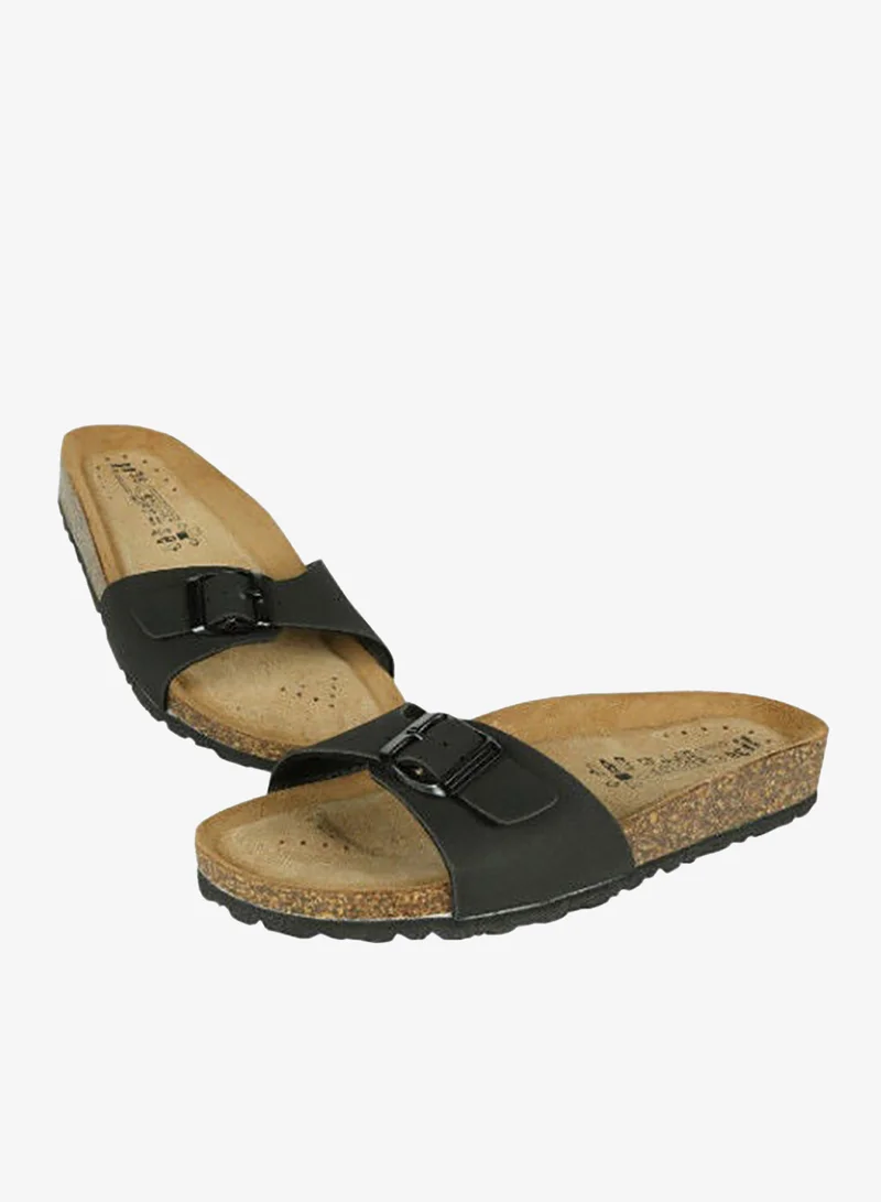 BiOCHIC Biochic Ladies Single Strap Sandals 012-473 237K-Black