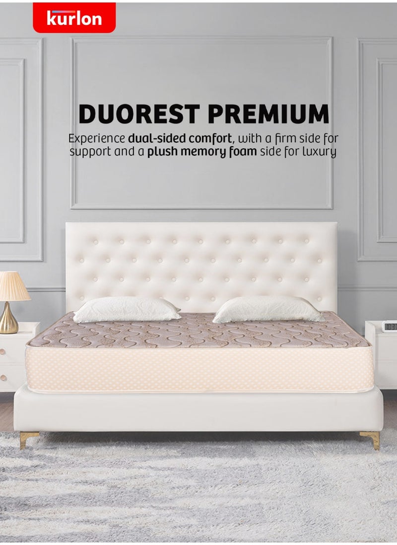 Kurlon Kurlon DuoRest Premium Mattress | Dual Comfort | Medium Firm  Support | Dual Reversible Mattress | High Resilience (HR) Foam | Bonded Foam | Queen Size Mattress |200L X 150W X 20H Cms| 10 Yrs Warranty  - Image 1