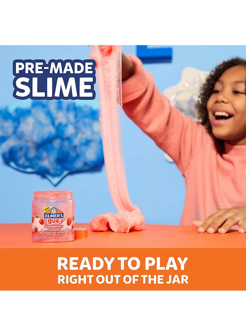 Elmers Elmer's Strawberry Cloud Premade Gue Jar, Scented, Soft & Stretchy, Perfect for DIY Slime - 236.5 ml - Image 4
