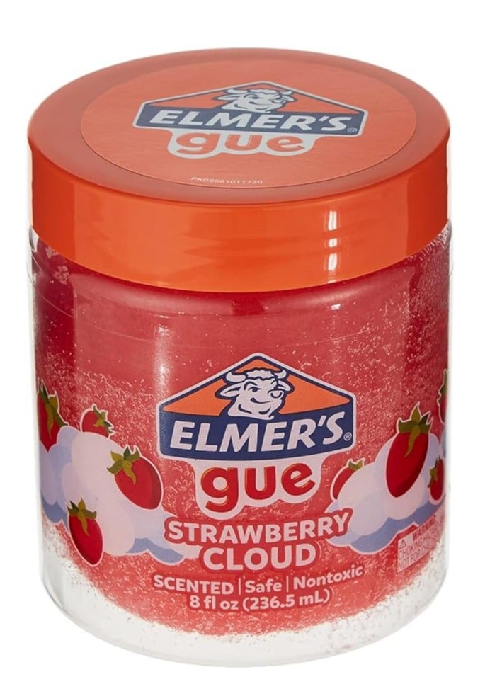 Elmers Elmer's Strawberry Cloud Premade Gue Jar, Scented, Soft & Stretchy, Perfect for DIY Slime - 236.5 ml - Image 1