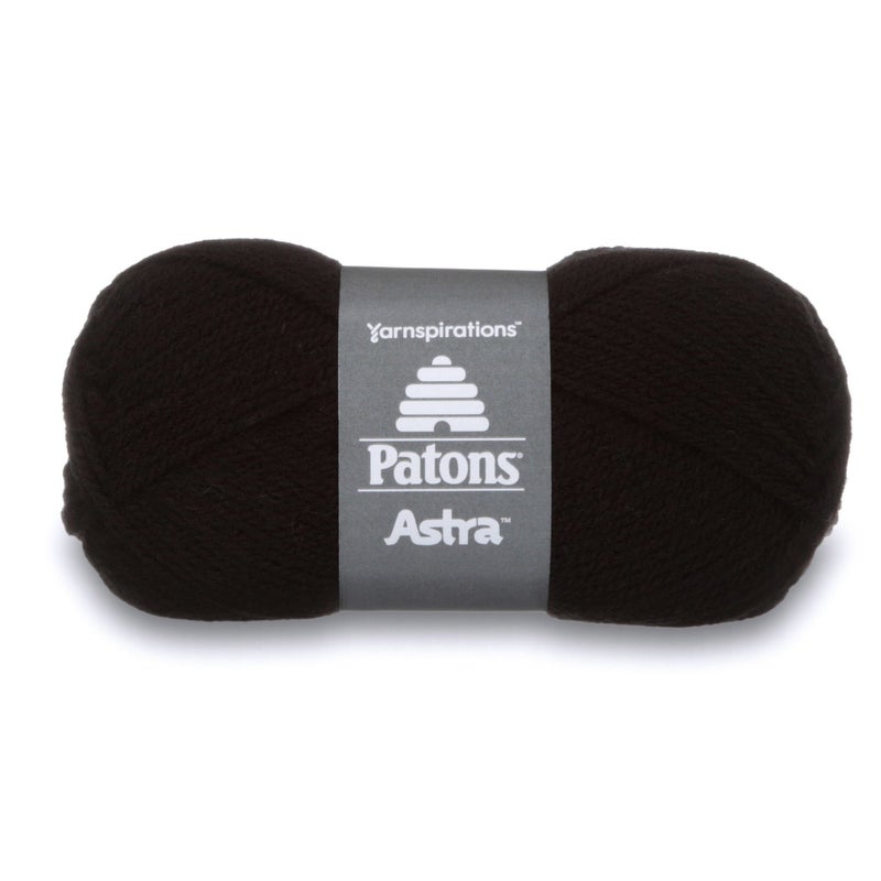 Patons Astra Yarn 175 oz Gauge 3 Light Black