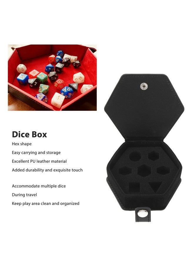 Fockety 7 Dice Case Box Tray, Storage Holder for DND Dice Set, for D and D Dungeons and Dragons, Dice Storage Case, Individual Metal or Plastic Polyhedral Dice Display Case  - Image 2
