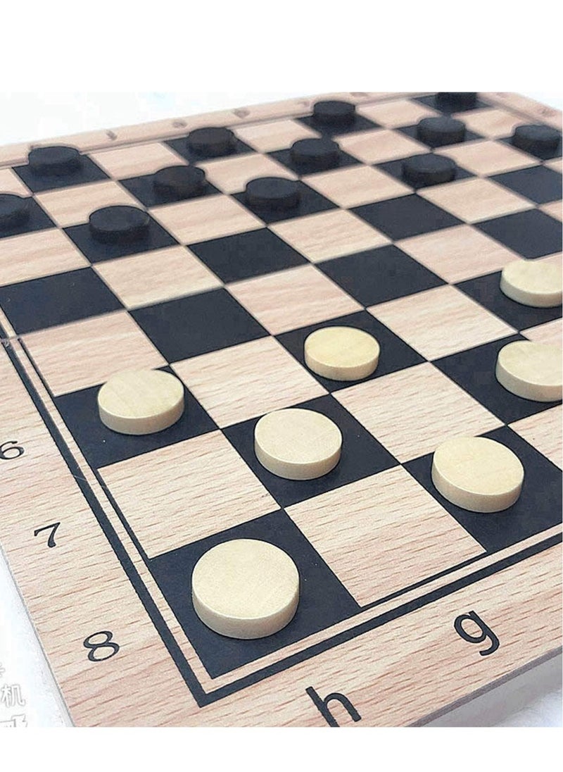 Cool Baby - Large Chess, Checkers & Backgammon 3 in 1 Set - Outdoor & Travel Learning Game - Magnetic Chess Board - Wooden Chess Set (Size: 39 x 39 cm) - Image 1