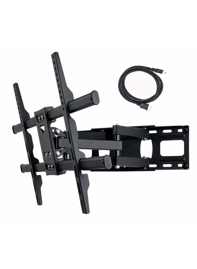 VideoSecu MW380B5 Full Motion Articulating TV Wall Mount Bracket for Most 37"-75" LED LCD Plasma HDTV Up to 125 lbs with VESA 684x400 600x400 400x400 150x100mm, Dual Arm Pulls Out Up to 14" AW9 - Image 1