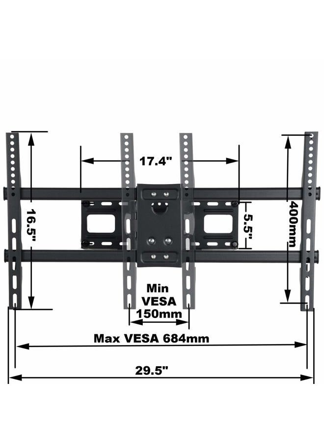 VideoSecu MW380B5 Full Motion Articulating TV Wall Mount Bracket for Most 37"-75" LED LCD Plasma HDTV Up to 125 lbs with VESA 684x400 600x400 400x400 150x100mm, Dual Arm Pulls Out Up to 14" AW9 - Image 2