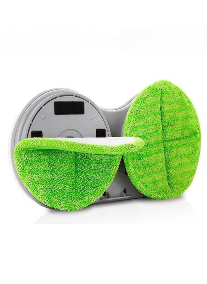 Generic 2-piece Microfibre Round Washable Floor Mop Replacement Pads for Bobot Electric Mop  - Image 1