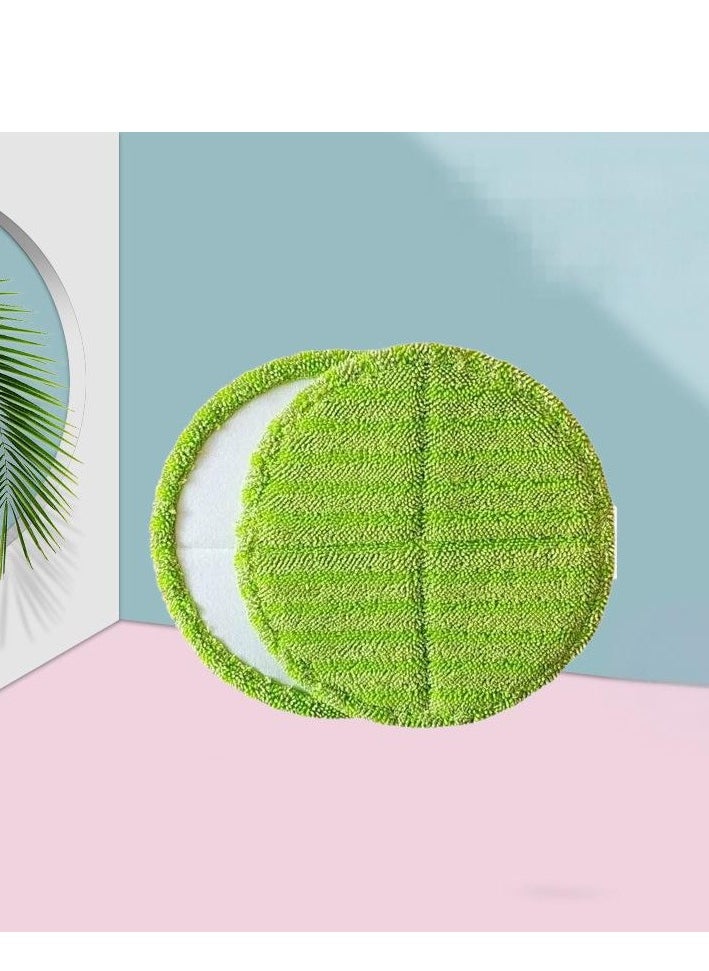 Generic 2-piece Microfibre Round Washable Floor Mop Replacement Pads for Bobot Electric Mop  - Image 4