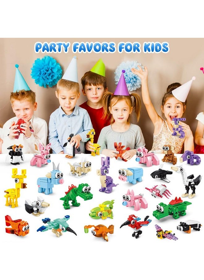 Hogokids 20 Packs Party Favors For Kids, 60 Kinds Of Mini Animals Toy Building Block Set For Classroom Prizes Goodie Bag Stuffers Christmas Valentines Easter Birthday Gift For Boys Girls Ages 6-12+  - Image 4