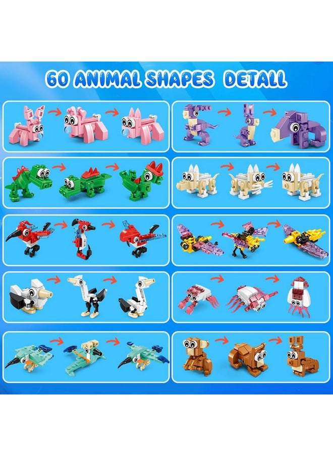 Hogokids 20 Packs Party Favors For Kids, 60 Kinds Of Mini Animals Toy Building Block Set For Classroom Prizes Goodie Bag Stuffers Christmas Valentines Easter Birthday Gift For Boys Girls Ages 6-12+  - Image 5