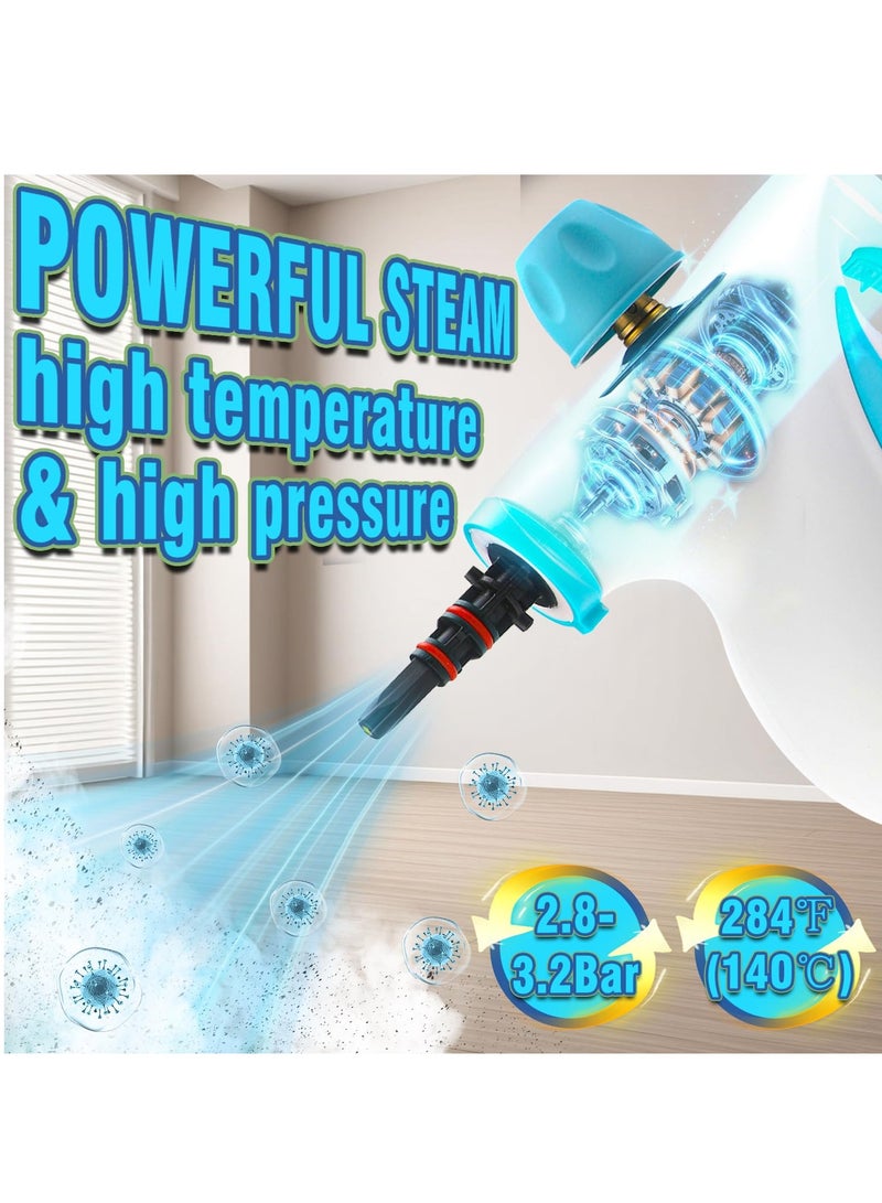 Bukela Handheld Steam Cleaner, Pressurized Multi-Surface Steamer for Cleaning, 10 in 1 Steam Cleaner for Home, Kitchen, Bathroom, Car, Upholstery, Crevice, Floor, Window Cleaning - Image 2