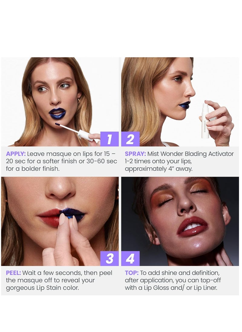 Wonderskin - Wonder Blading Lip Stain Peel Off and Reveal Kit - Image 1