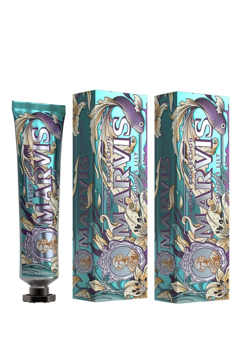 Toothpaste with Lily Scent – 75ml × 2 Packs