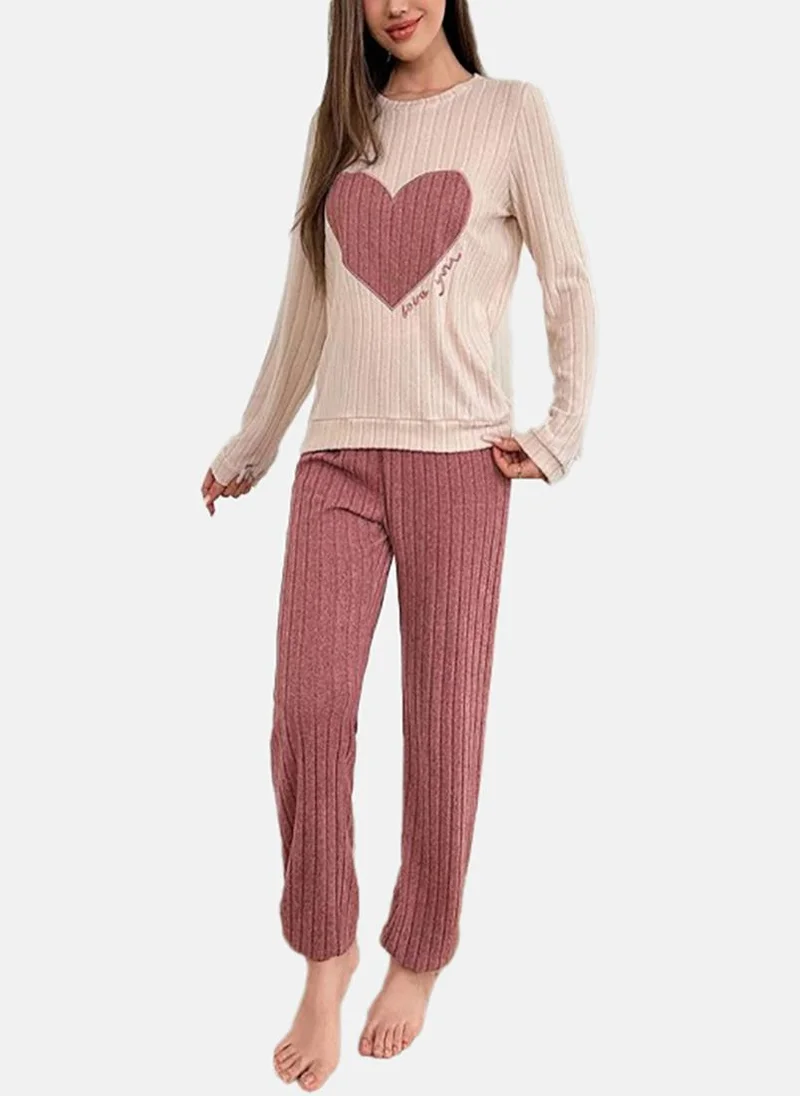 يونيكي Mauve Printed Pyjamas & Top