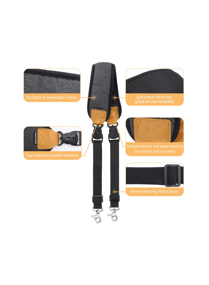 SOLARAE Neck Shoulder Strap for DJI RS 3 Mini Gimbal Lightweight Stabilizer for Canon/Sony/Panasonic/Nikon/Fujifilm Lanyard Accessories Cushion Shoulder Lanyard Dual Hook Adjustable - Image 5