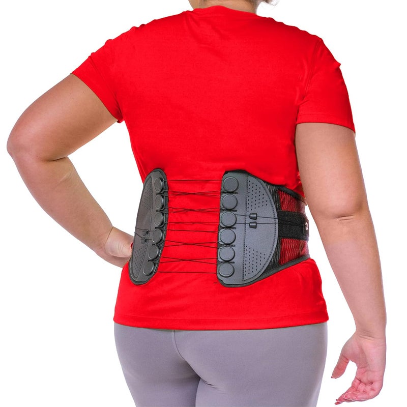 BraceAbility Spine Sport Lower Back Brace for Active Men and Women - Pain Relief and Support for Sports and Manual Labor (2XL) - Image 1