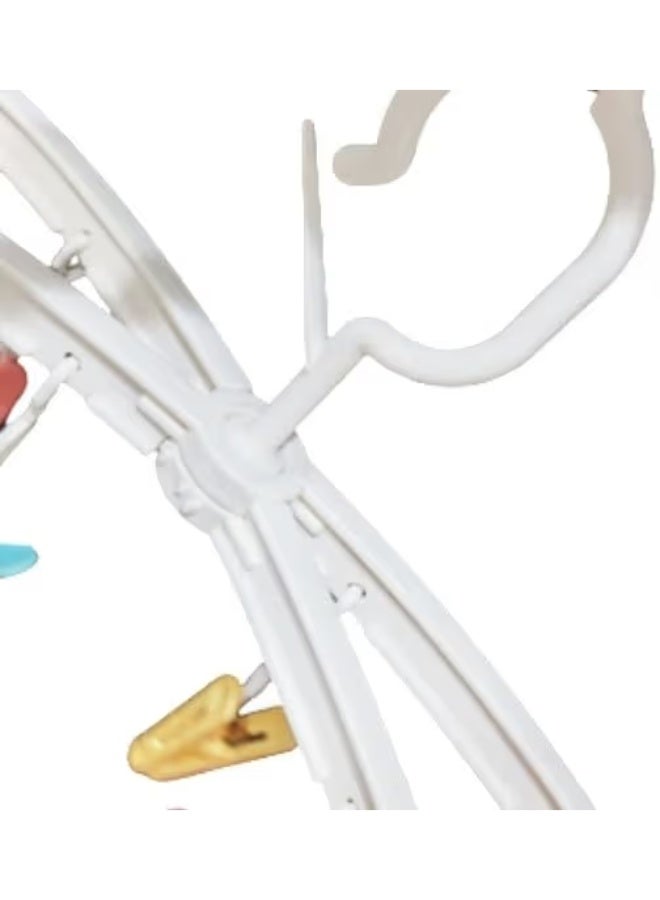 كينج أل إكس أس علاقات ملابس دوّارة مع 12 مشبك، قابلة للتعديل 45°–90°، مقاس 42 سم - Image 2