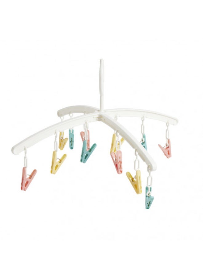 كينج أل إكس أس علاقات ملابس دوّارة مع 12 مشبك، قابلة للتعديل 45°–90°، مقاس 42 سم - Image 4