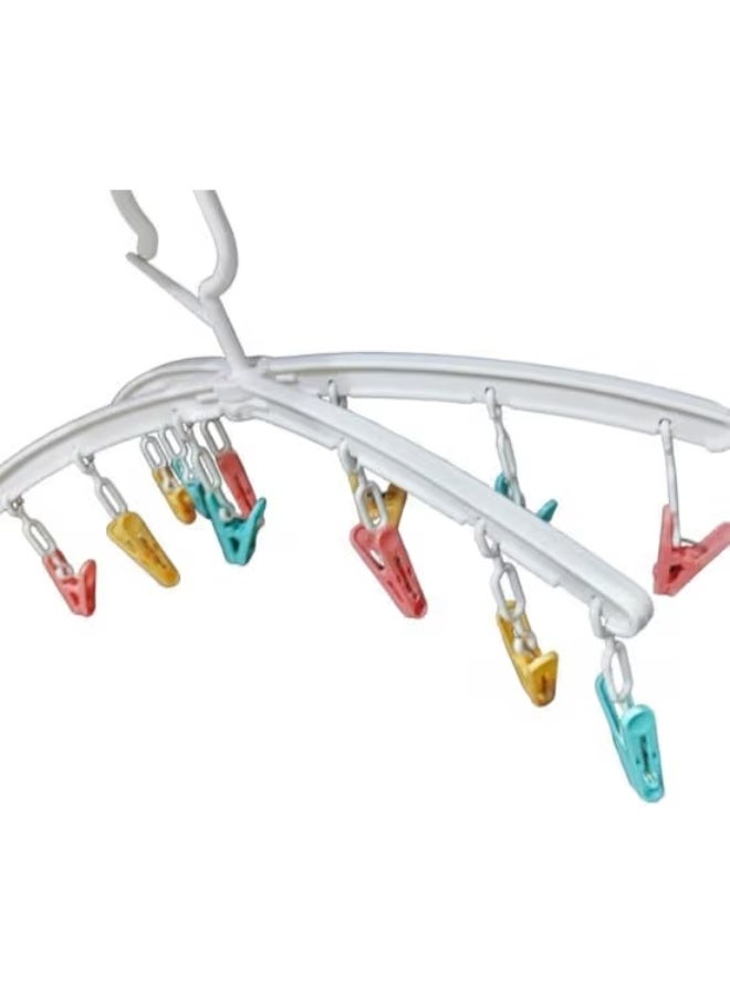 كينج أل إكس أس علاقات ملابس دوّارة مع 12 مشبك، قابلة للتعديل 45°–90°، مقاس 42 سم - Image 3