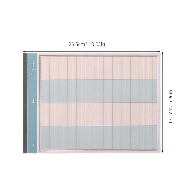 BCOATH 3pcs Tear-off Memo Pads for School and Office, B5 Lined Writing Notebooks 90 Sheets, Colorful Blue, Red, Yellow Notepads for Student Notes and Schedule Planning - Image 1