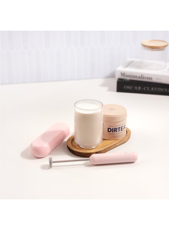 صبمينيمال جهاز NanoFoamer GO القابل لإعادة الشحن لرغوة الحليب، وردي، جهاز محمول عبر USB-C لتحضير الميكروفوم لفن اللاتيه والكابتشينو والفلات وايت والقهوة - Image 5
