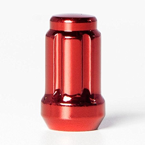Circuit Performance Spline Drive Tuner Acorn Lug Nuts Red 12x1.5 Forged Steel (20pc + Tool) - Image 4