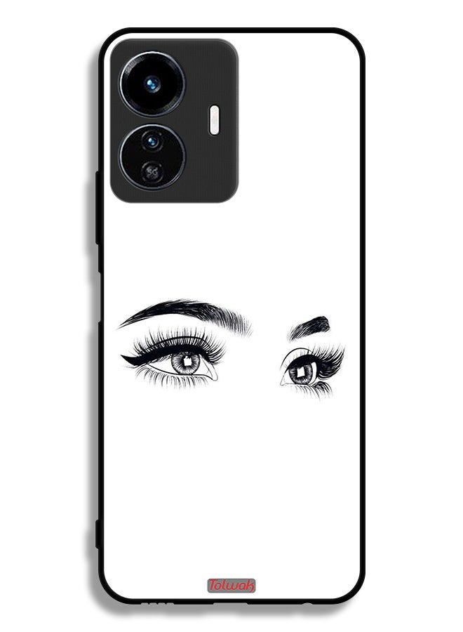 Tolwak Vivo Y77e 5G Protective Case Cover Eyes Art - Image 2