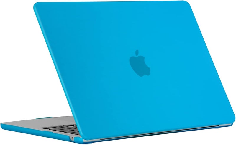 سيفن لاين متوافق مع حافظة MacBook Air M2/M3/M4 2022-2025 مقاس 13 بوصة غطاء صلب للكمبيوتر المحمول لـ Mac Air 13.6 بوصة موديل A2681/A3113/A3240 M2/M3/M4 وغطاء واقي للوحة المفاتيح، أزرق أكوا - Image 5