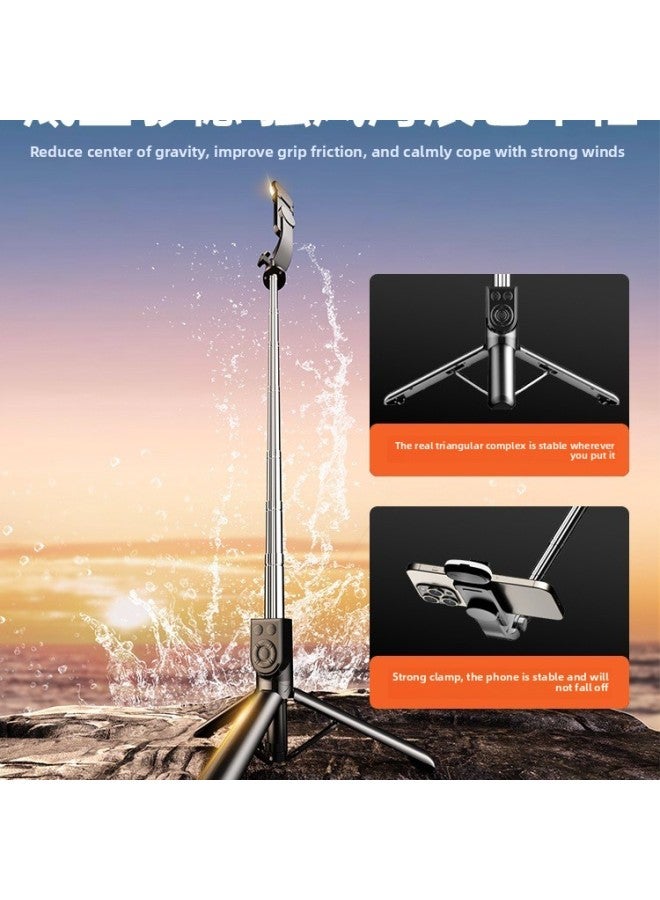 Loquat 2025 Selfie Stick Tripod Mobile Phone Camera Artifact 360 Degree Rotating Portable Travel Bluetooth Remote Control-Color:1.0m BlackStandard Version 【integrated Folding + Stable Tripod Support】 + 15m  - Image 5