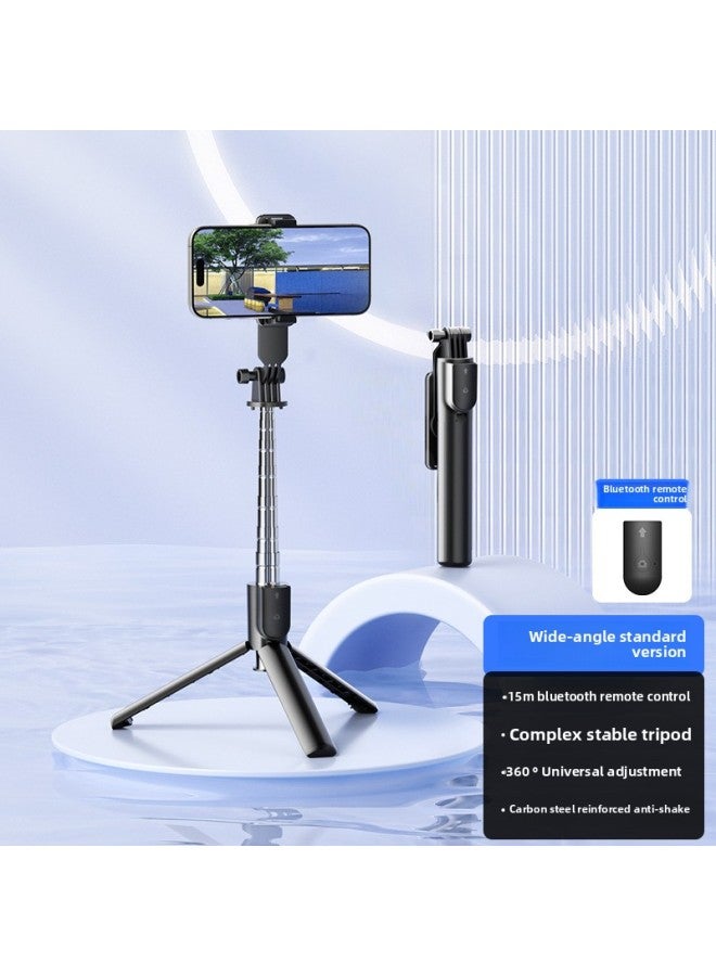 Loquat 2025 Selfie Stick Tripod Mobile Phone Camera Artifact 360 Degree Rotating Portable Travel Bluetooth Remote Control-Color:1.0m BlackStandard Version 【integrated Folding + Stable Tripod Support】 + 15m  - Image 1