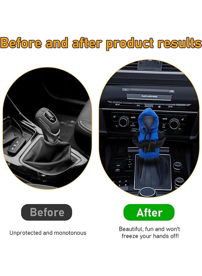 Generic Car Shift Gear Cover, Fashionable Sweater Hoodie Auto Shift Knob Cover, Soft  Comfortable, Universal Fit Automotive Gear Shift Knob Protector Cover - Image 4