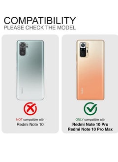 BORTONY Xiaomi Redmi Note 10 Pro/Redmi Note 10 Pro Max Case Soft Flexible TPU Matt Camera Protective Back Cover  - Image 2